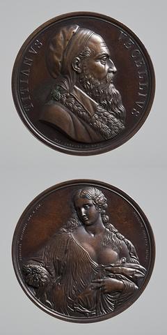 F52 Medaljens forside: Titian. Medaljens bagside: Flora