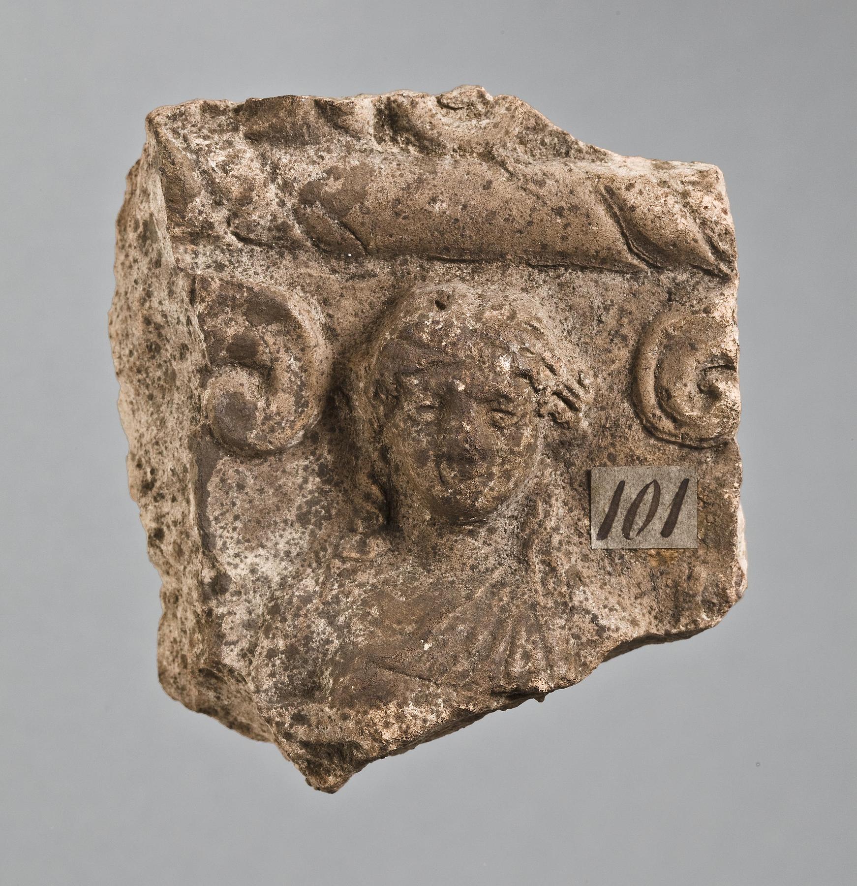 Campana relief with woman between spiral ornaments, H1101