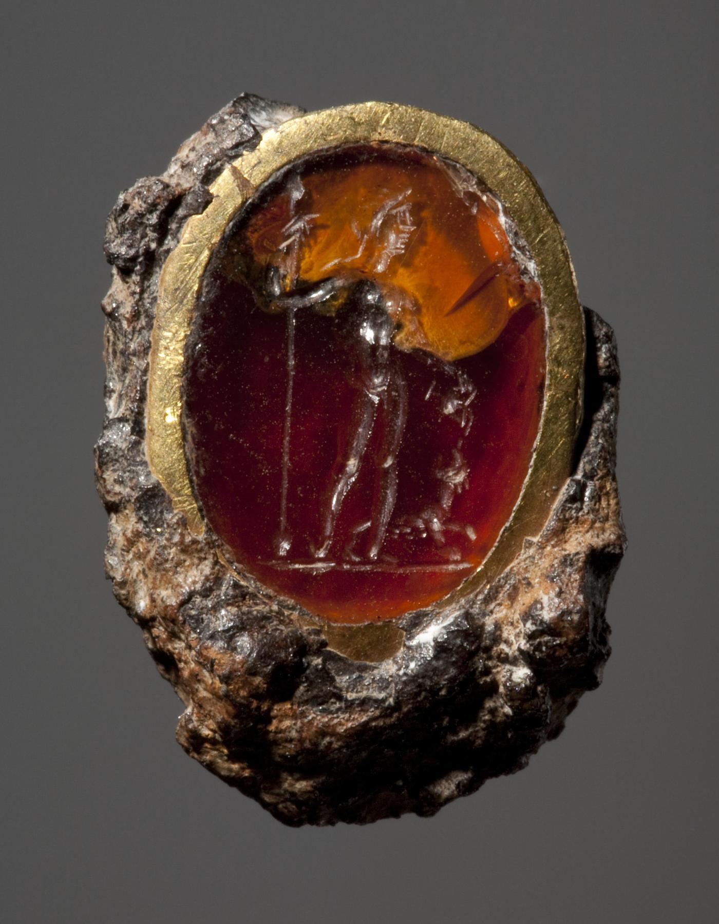 Dionysos, der hælder vin i munden på en panter, I326
