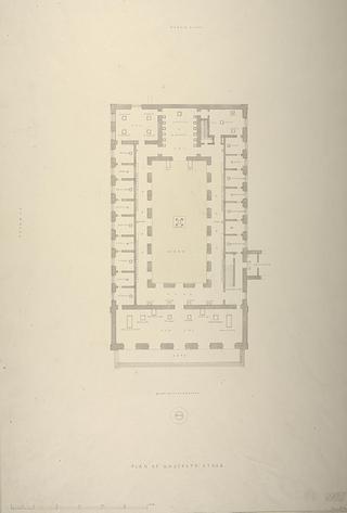 D805 Thorvaldsens Museum, plan af stuen