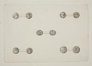 E1556 Græske mønter for- og bagside