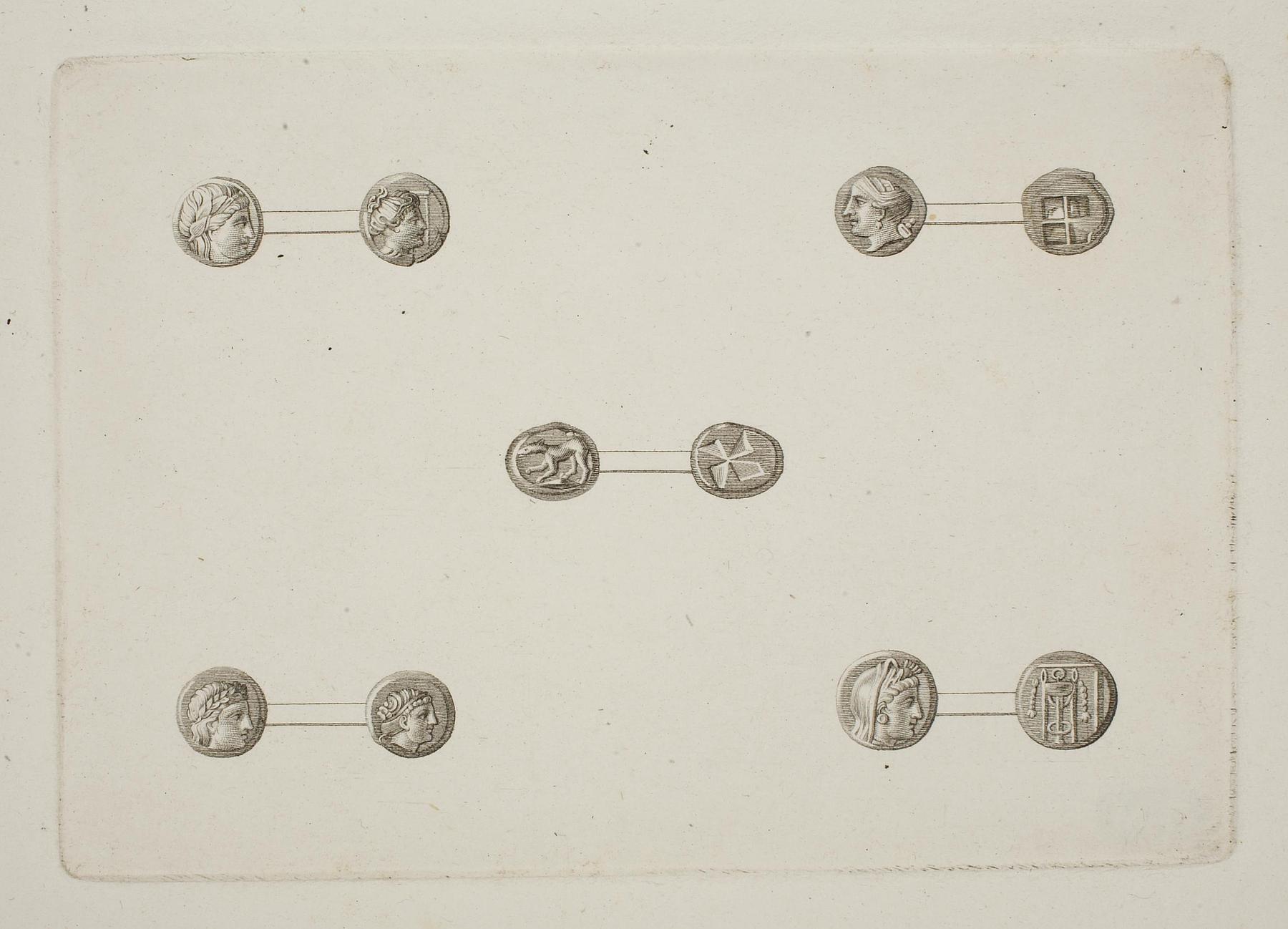 Græske mønter for- og bagside, E1556