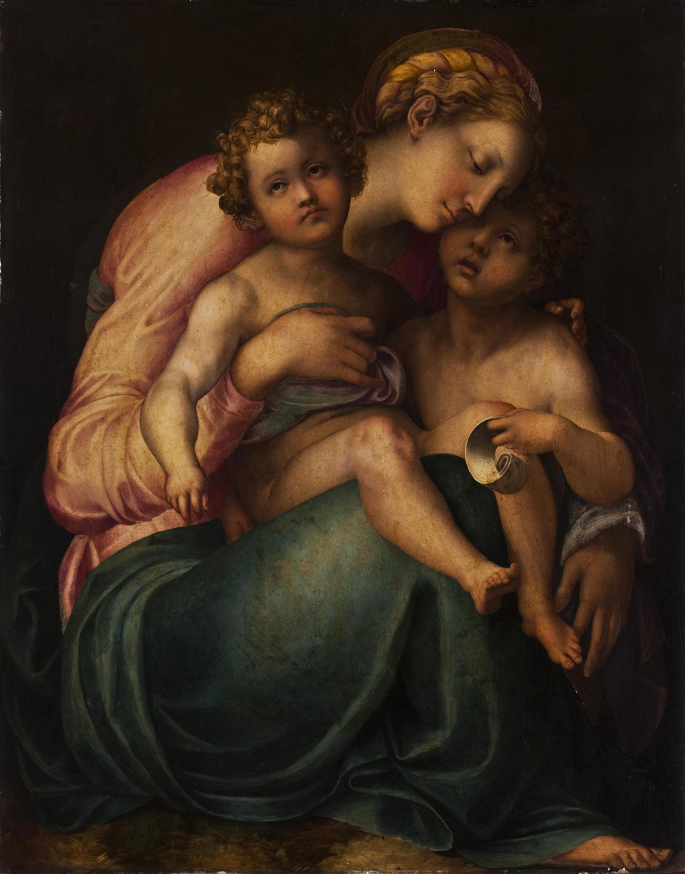 Madonna med barnet og Johannes, B6
