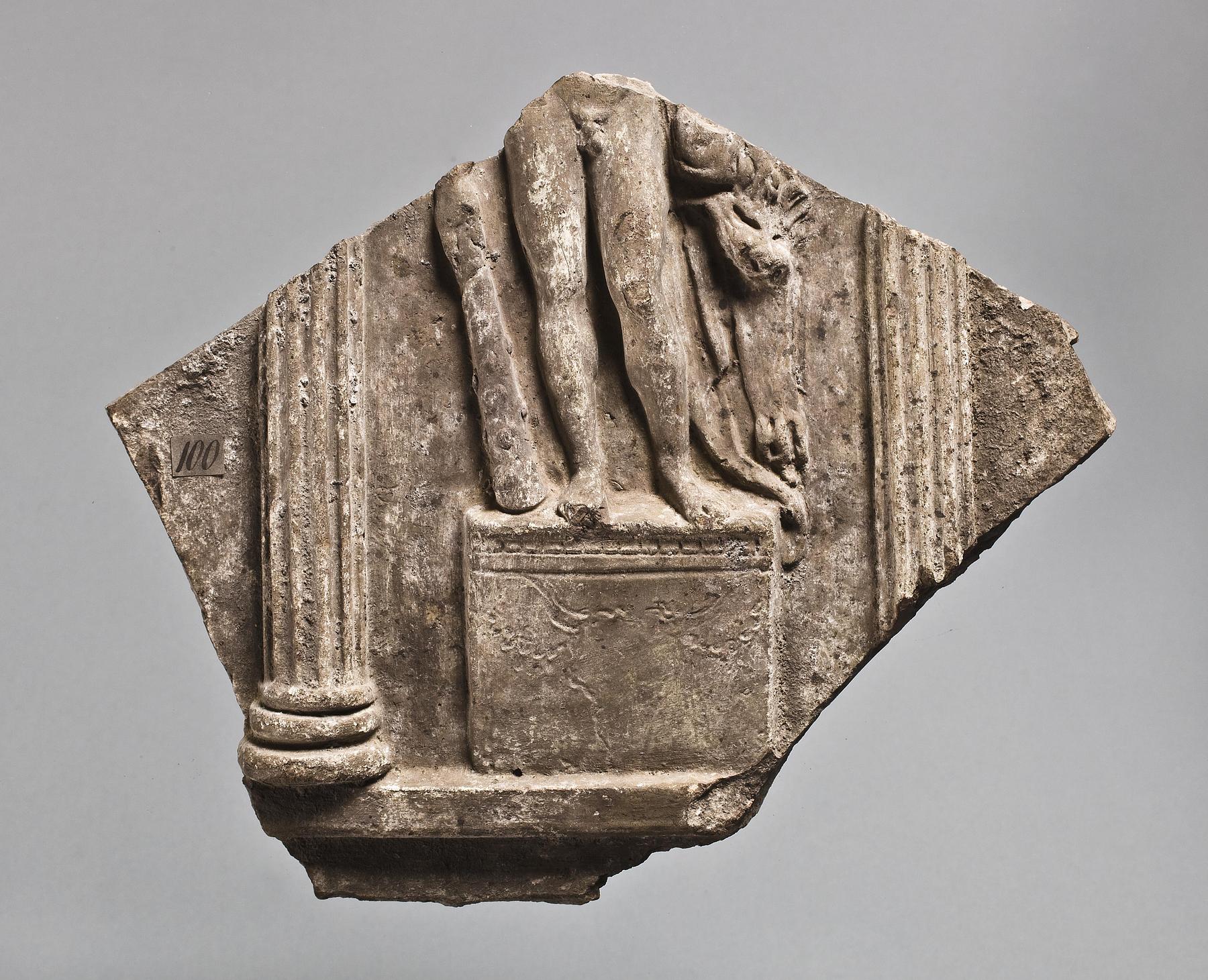 Campana relief with statue of Hercules between columns, H1100