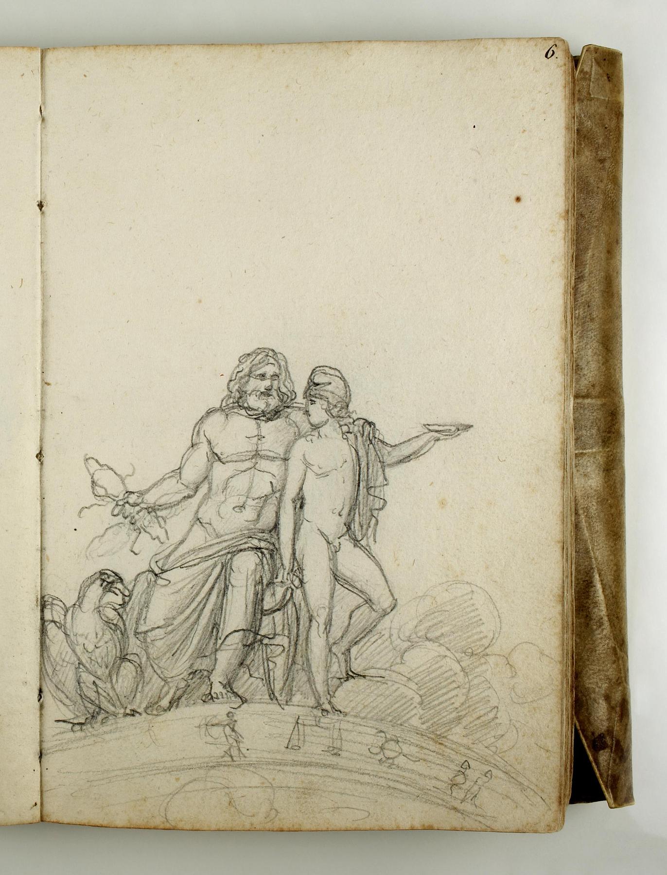 Jupiter with the Eagle and Ganymede on the Zodiac, C562,6r