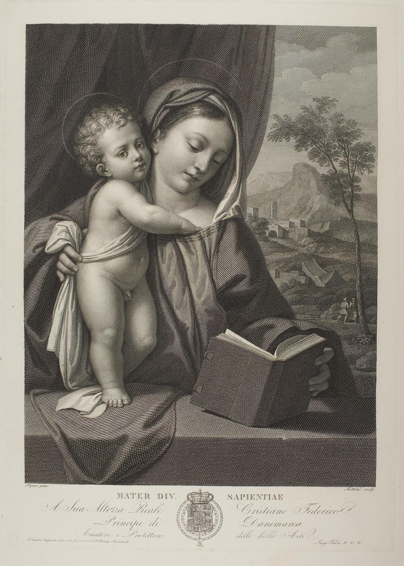 Mater Divine Sapientiae (Virgin with an open book), E366