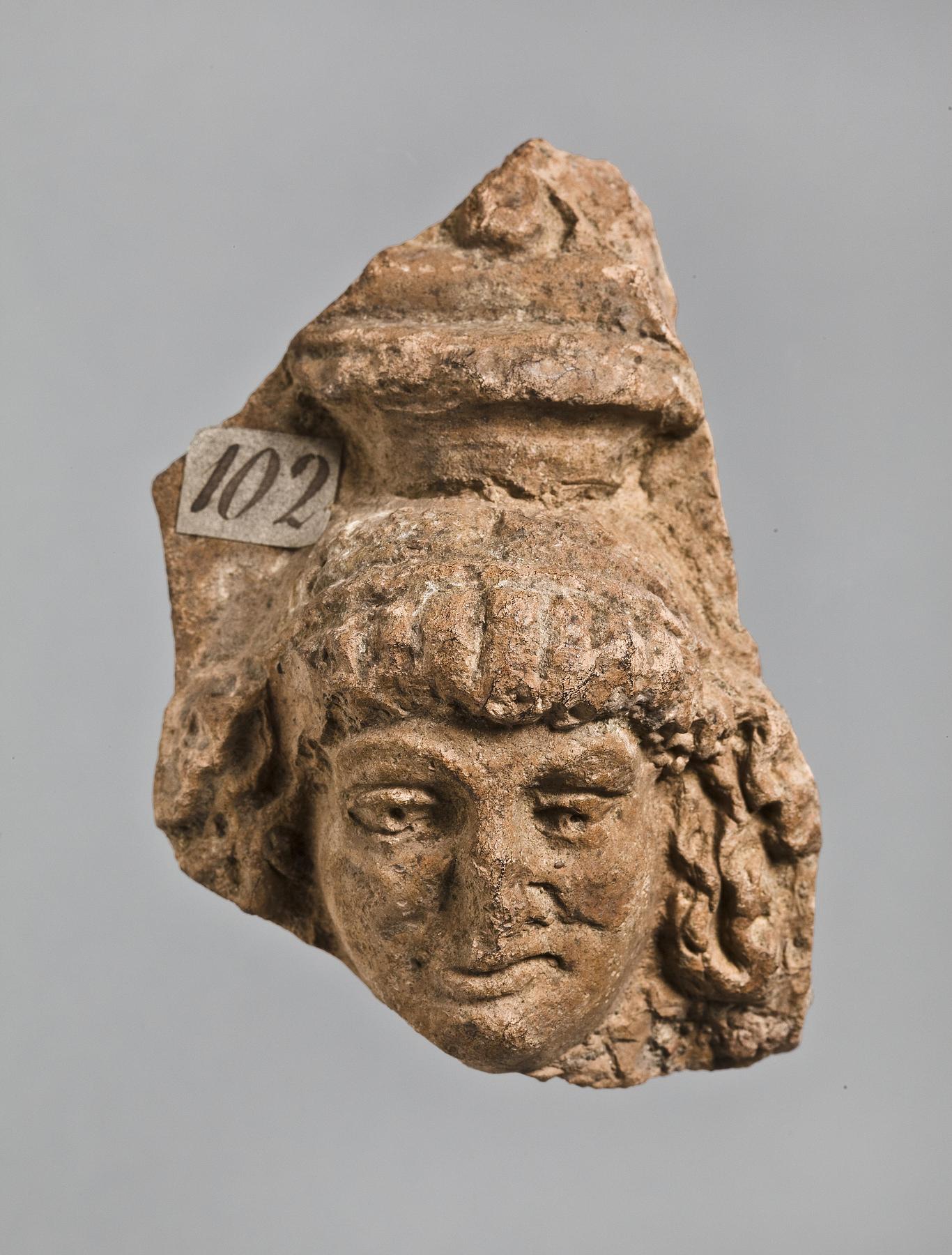 Campana relief with head of caryatid, H1102