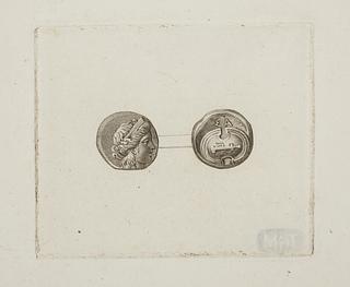 E1552 Greek coins obverse and reverse