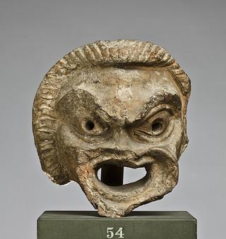 H1054 Water spout in the shape of a theatre mask
