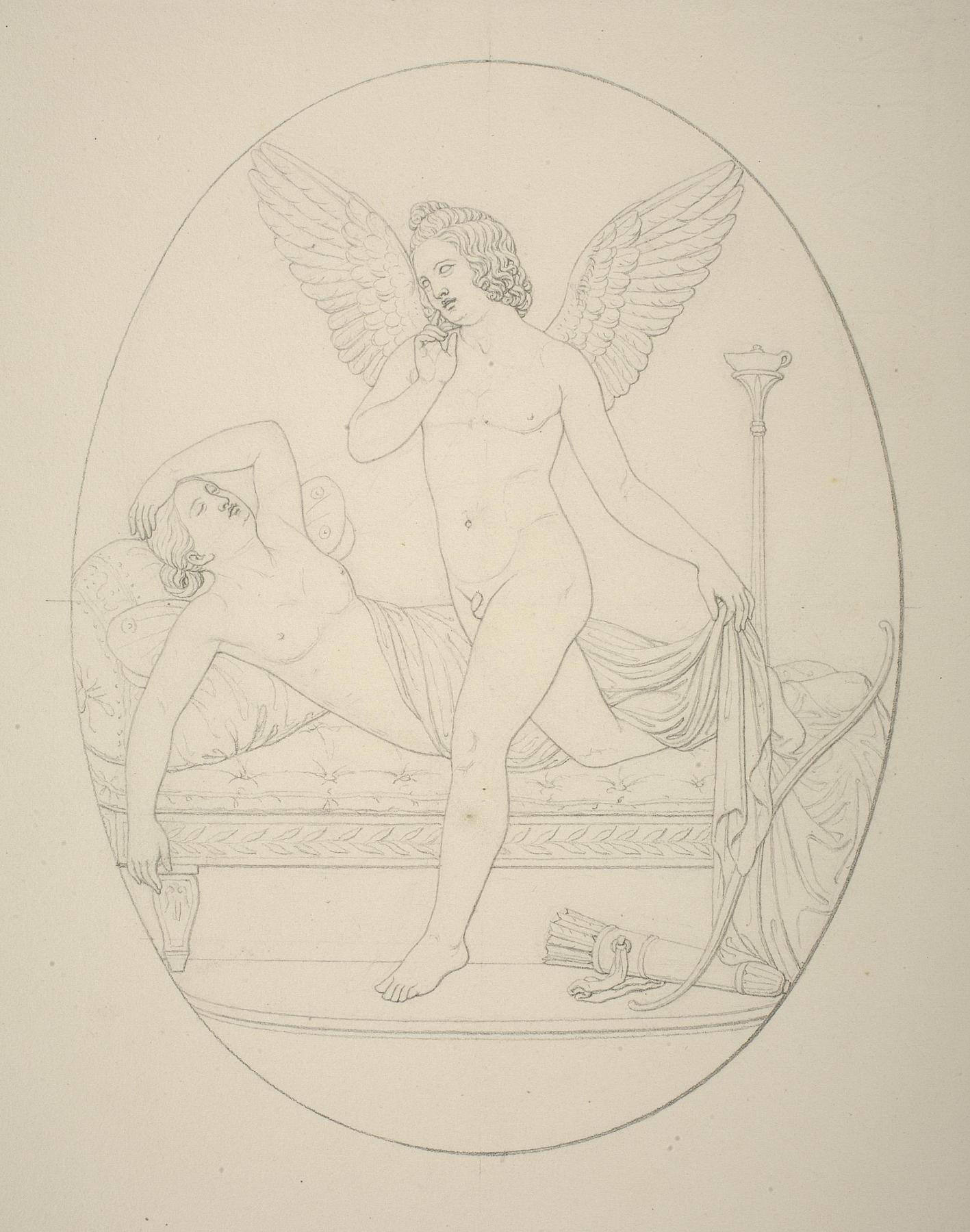 Cupid and the Sleeping Psyche, D335
