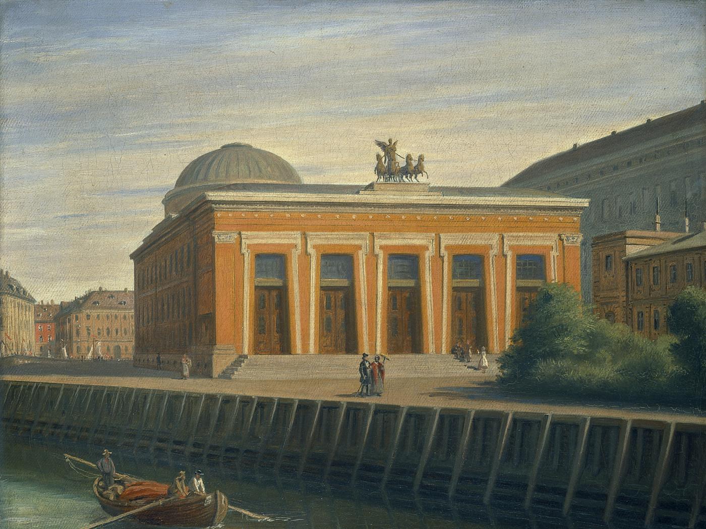View of the Thorvaldsens Museum from Nybrogade, B442