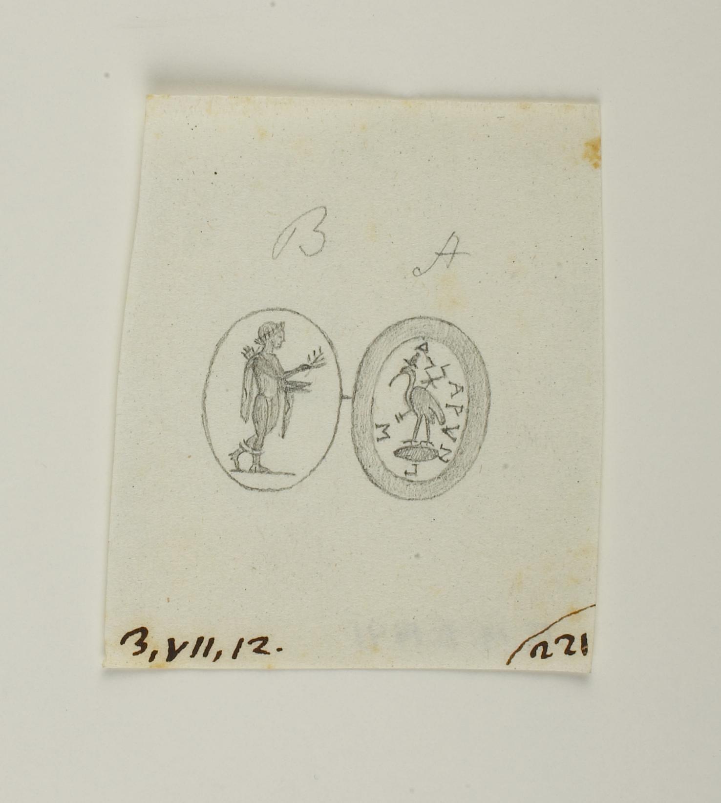 Apollo. Ibis, inscription, D1441