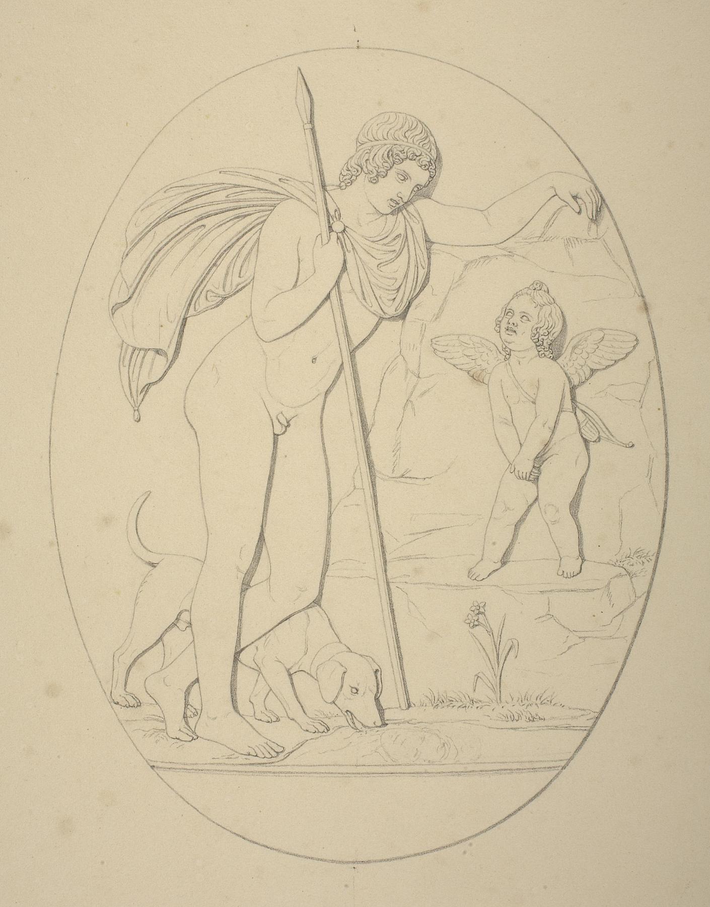 Narcissus and Cupid, D327
