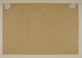 C240v Maria med barnet og knælende engel
