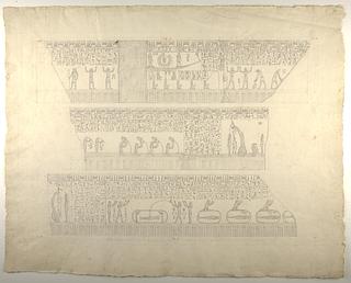 D1207 Figurer og hieroglyffer fra sarkofag