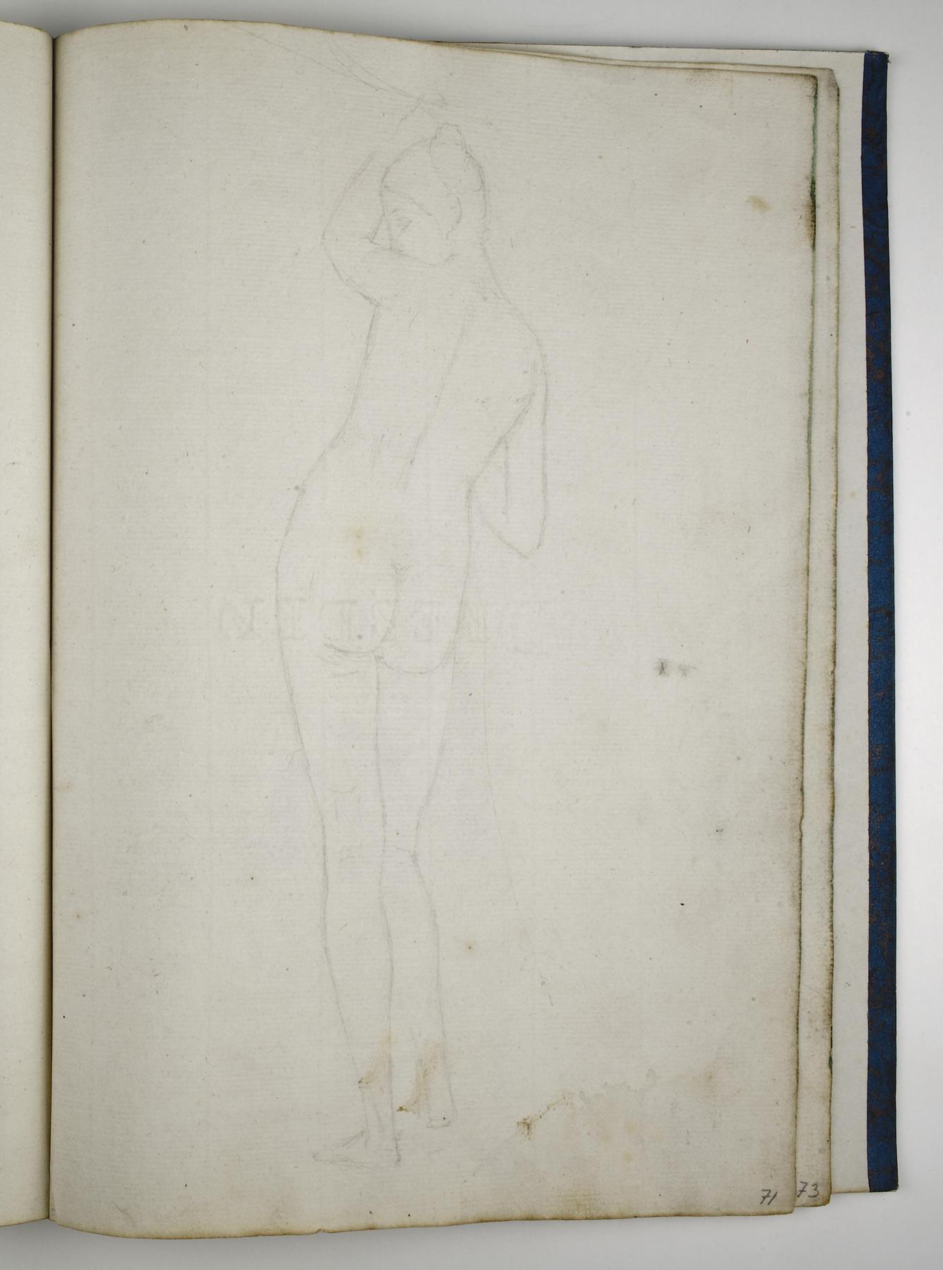 Female Model from the Back, D1588,71