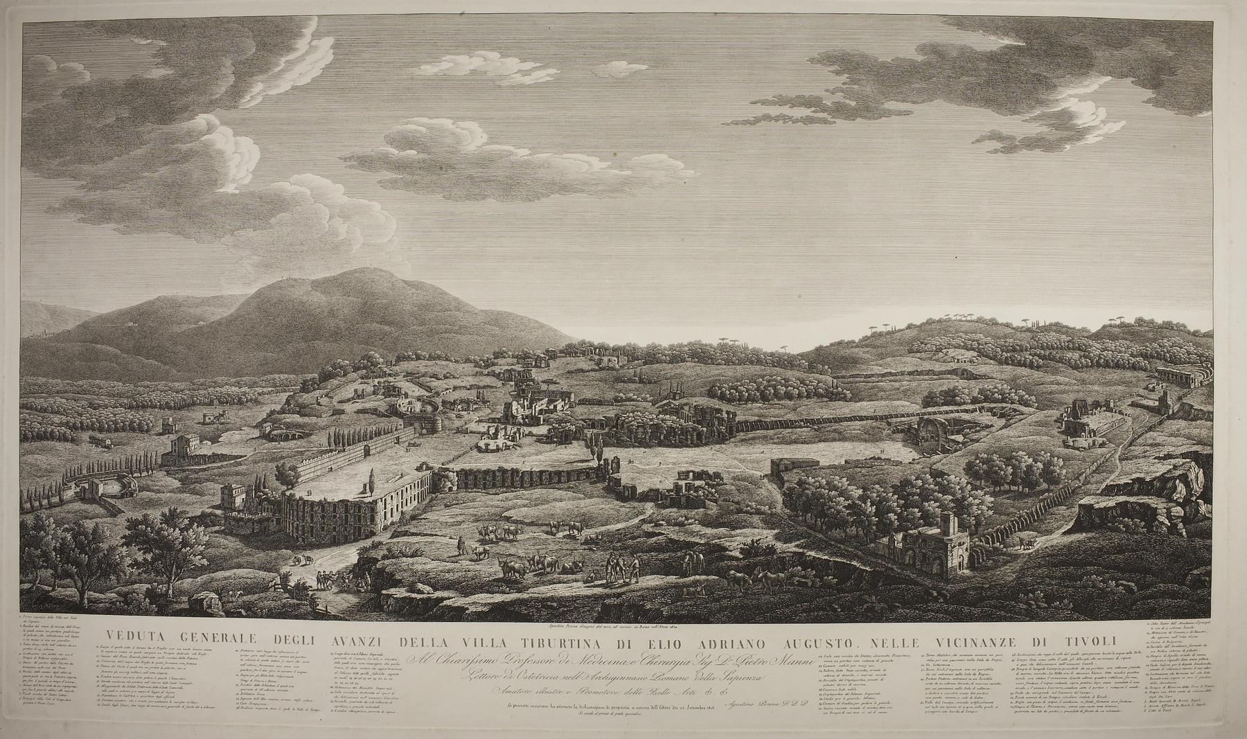 Prospekt af Villa Tiburtina i nærheden af Tivoli, E918