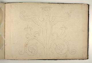 D1827,89 Ornament with Harpy