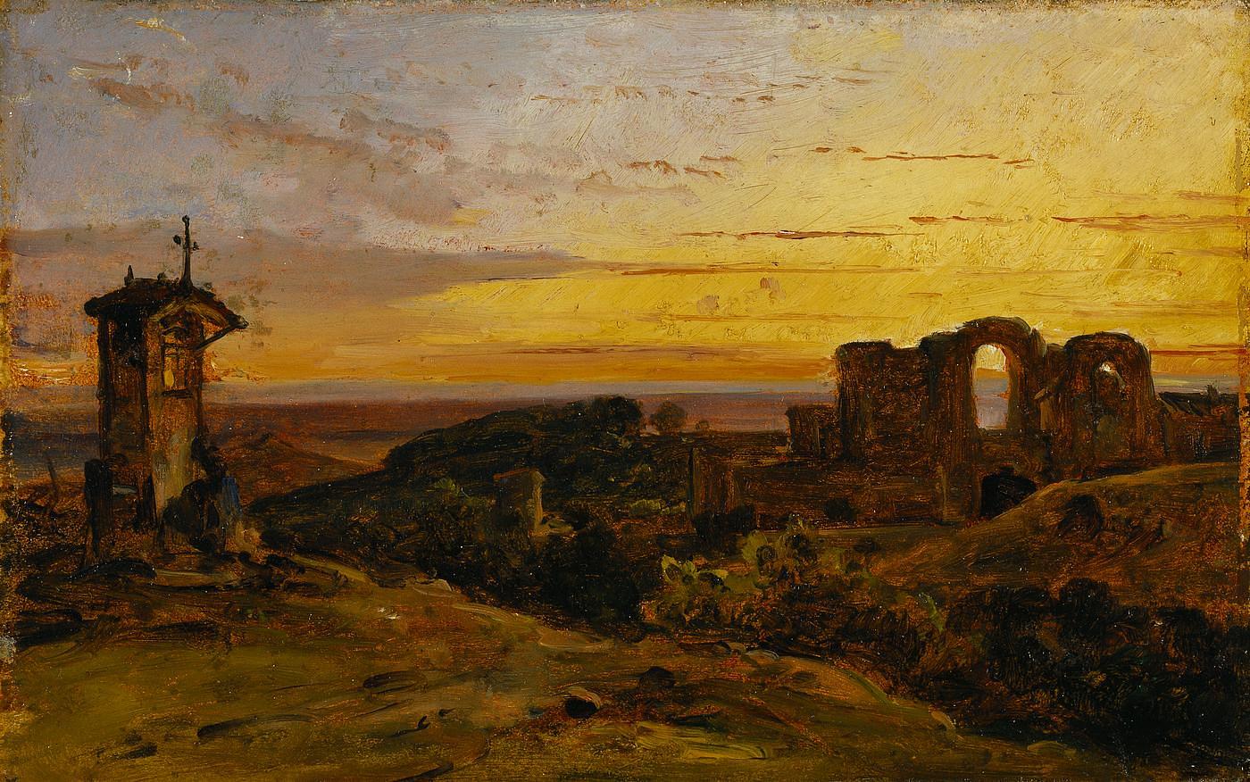 Landscape at Sunset, B112