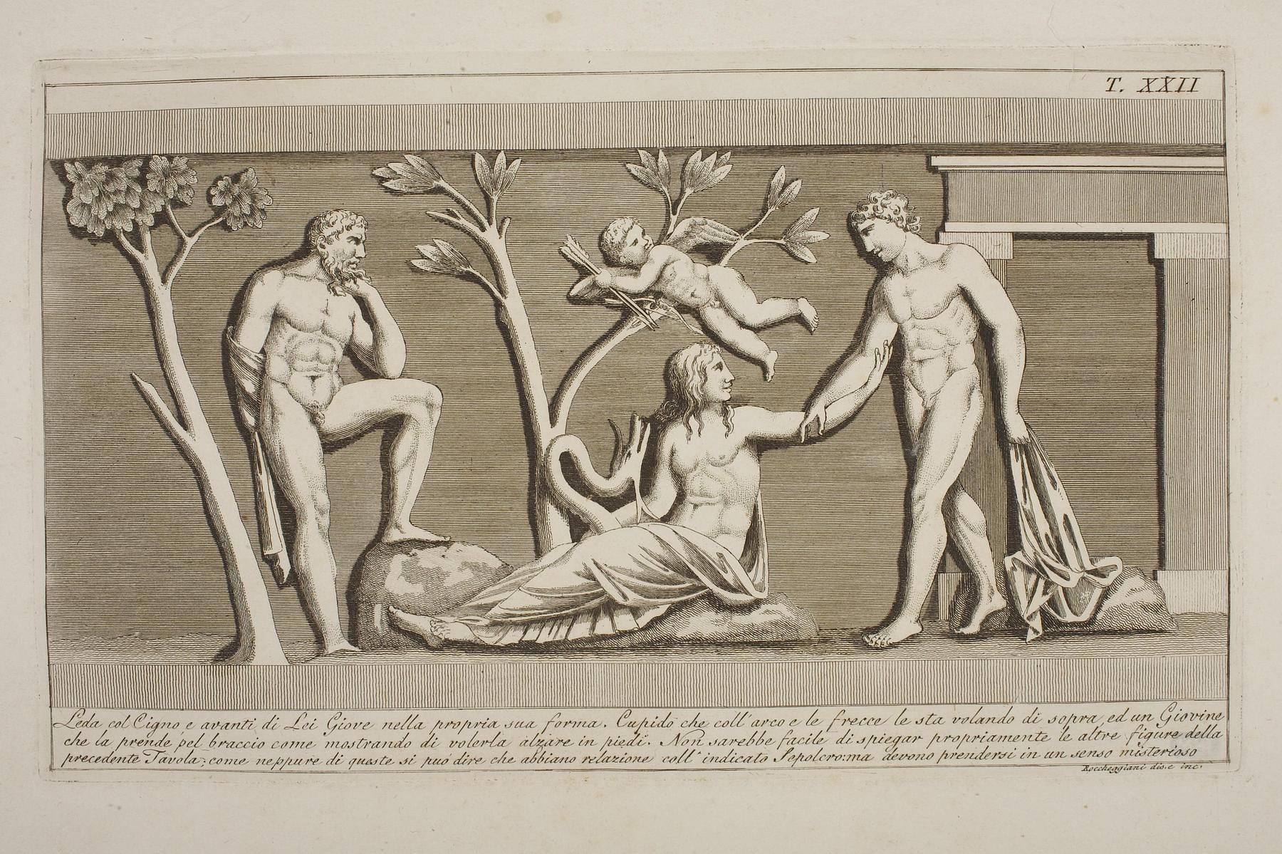 Leda and the Swan, Jupiter, Cupid and a Youth, E1507