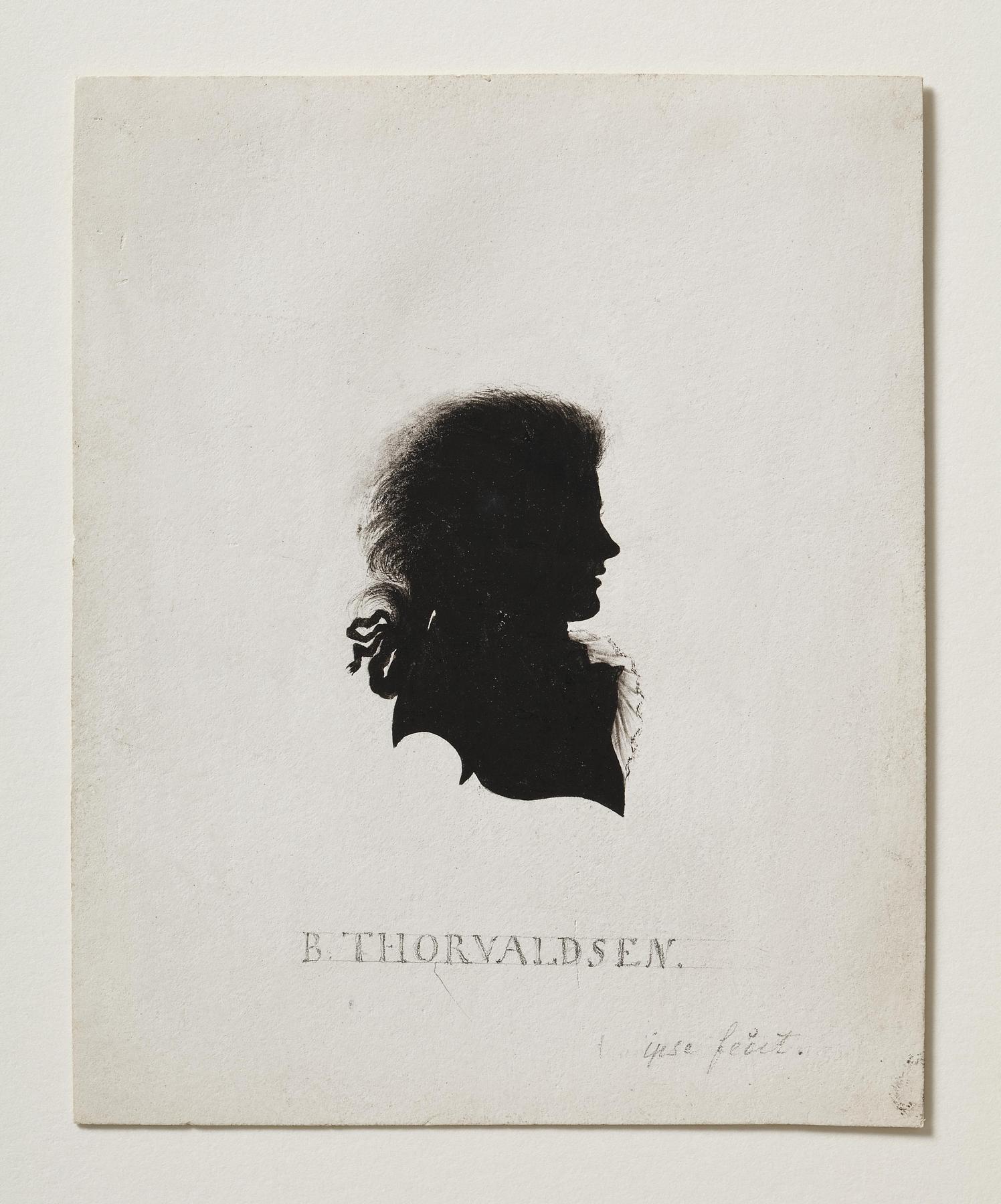 Self-portrait in silhouette, C758