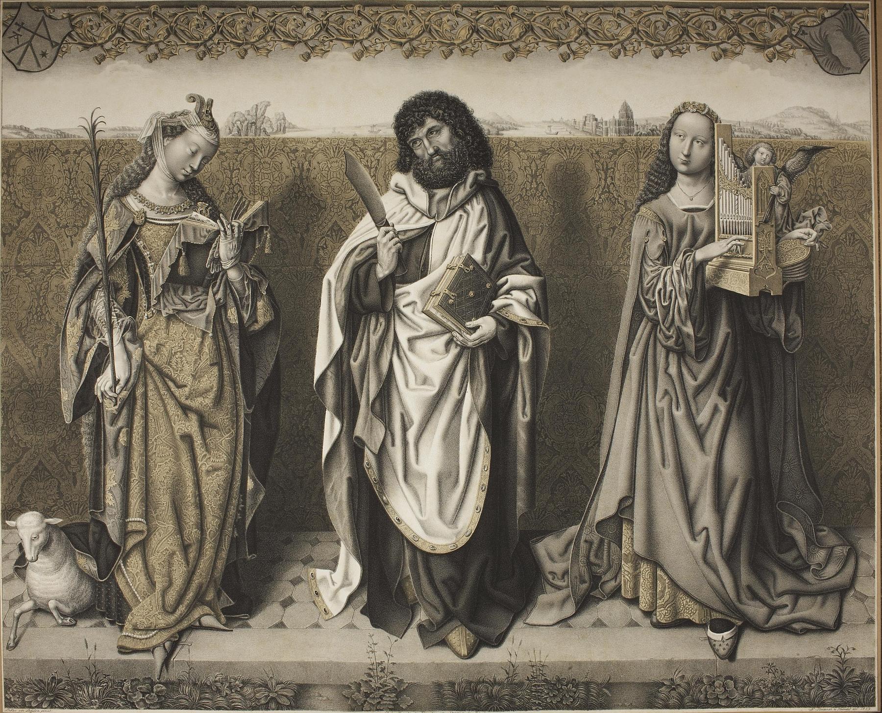 Saint Agnes, Bartholomew and Saint Cecilia, E1271