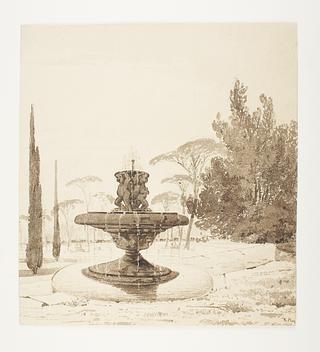 D763 Fountain in Villa Borghese's Garden
