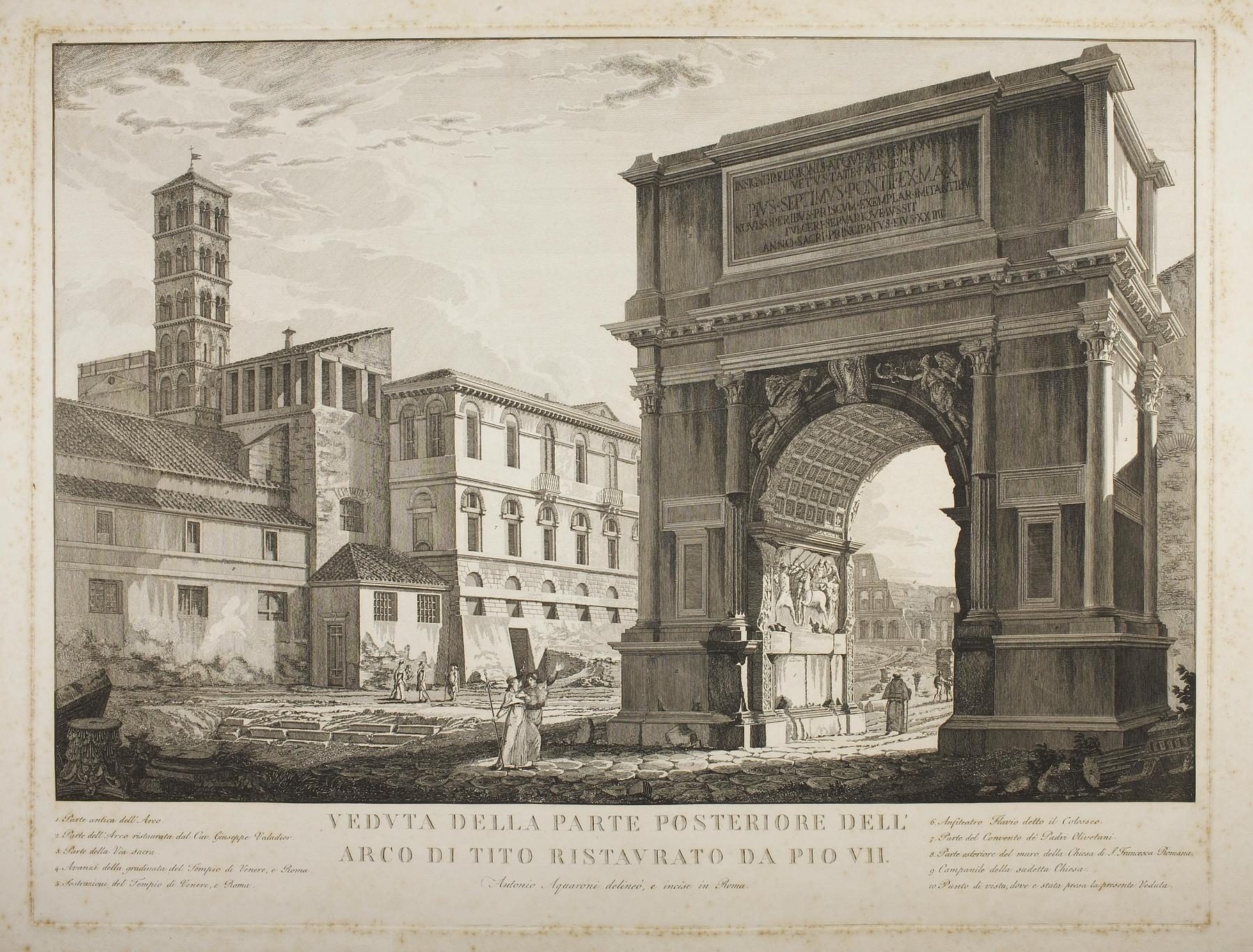 View of the Arch of Titus Restored by Pius VII, E345