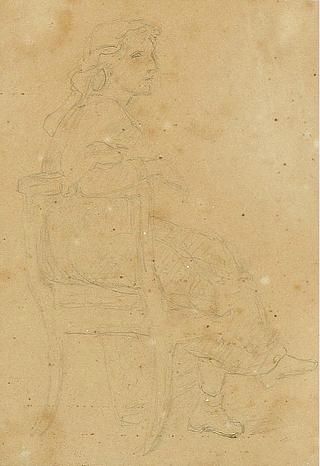 C911 Unidentified seated woman