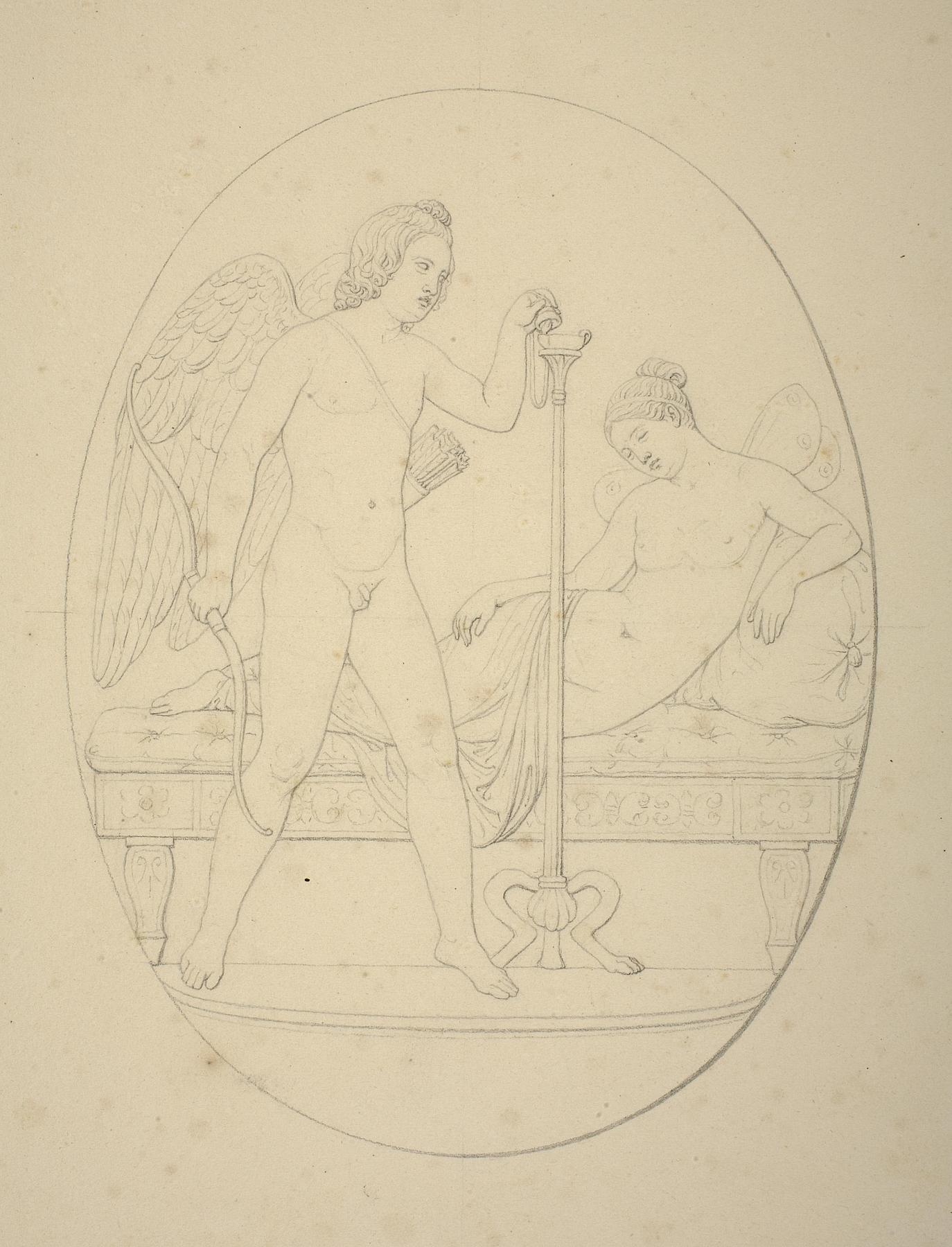 Cupid and the Sleeping Psyche, D334