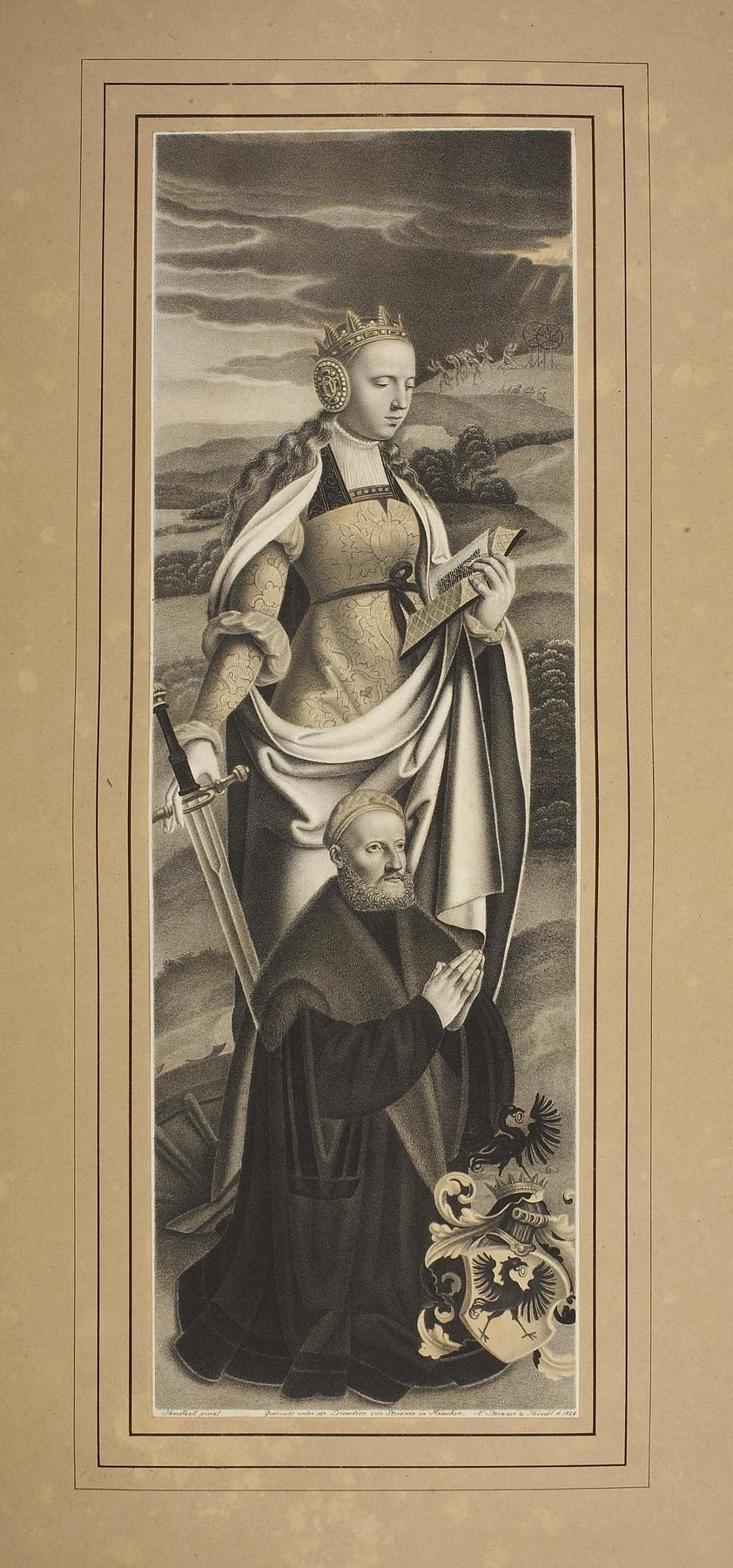 Sankt Catharina og en stifter, E1278