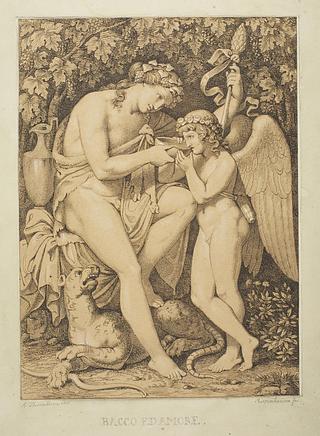 E92 Bacchus Offers Cupid to Drink
