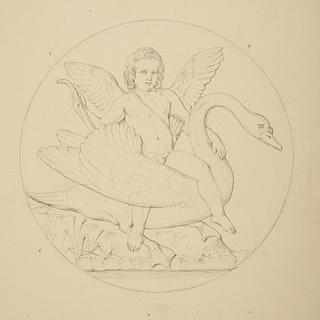 D352 Cupid on a Swan