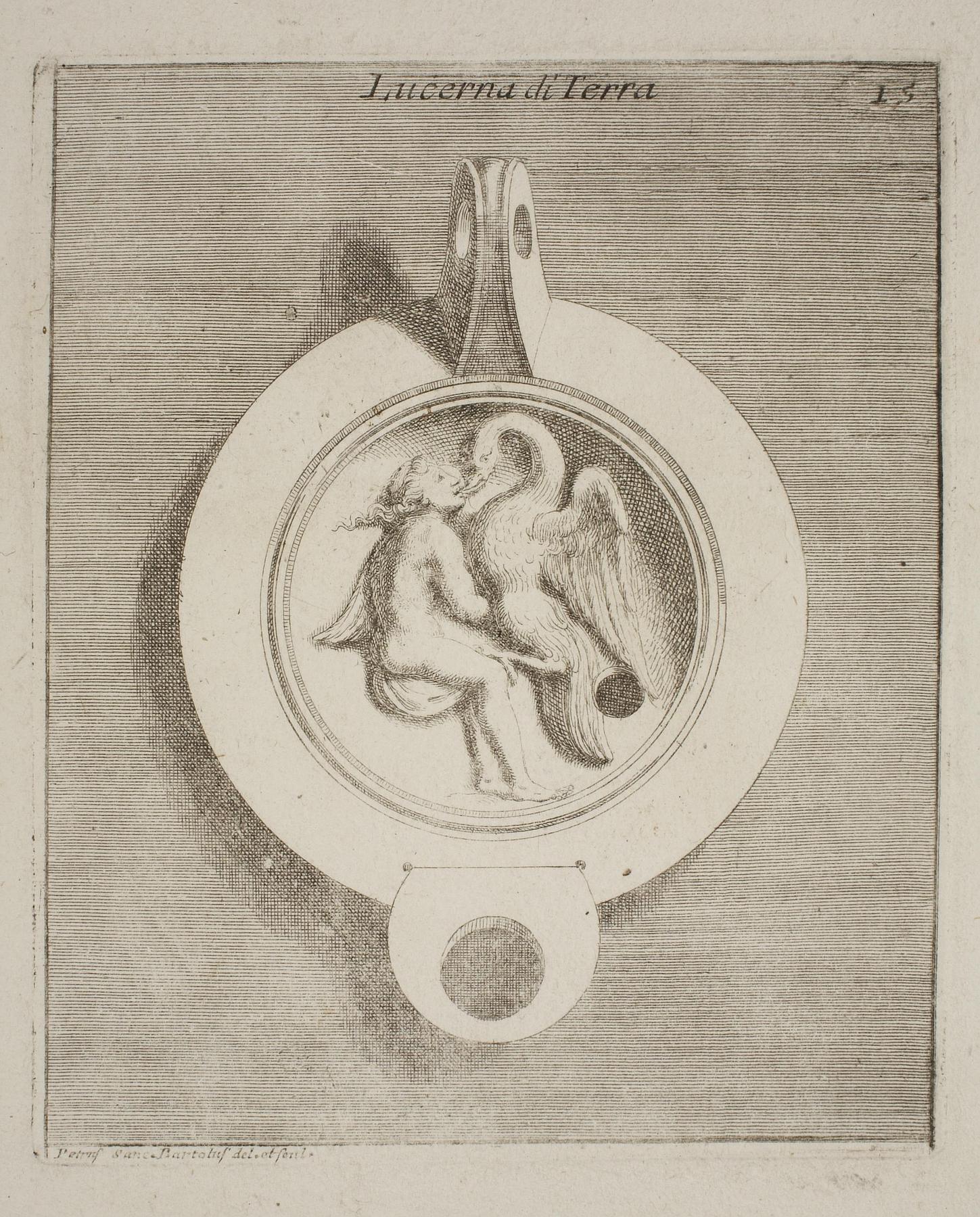Lamp decorated with Leda with the Swan, E1526