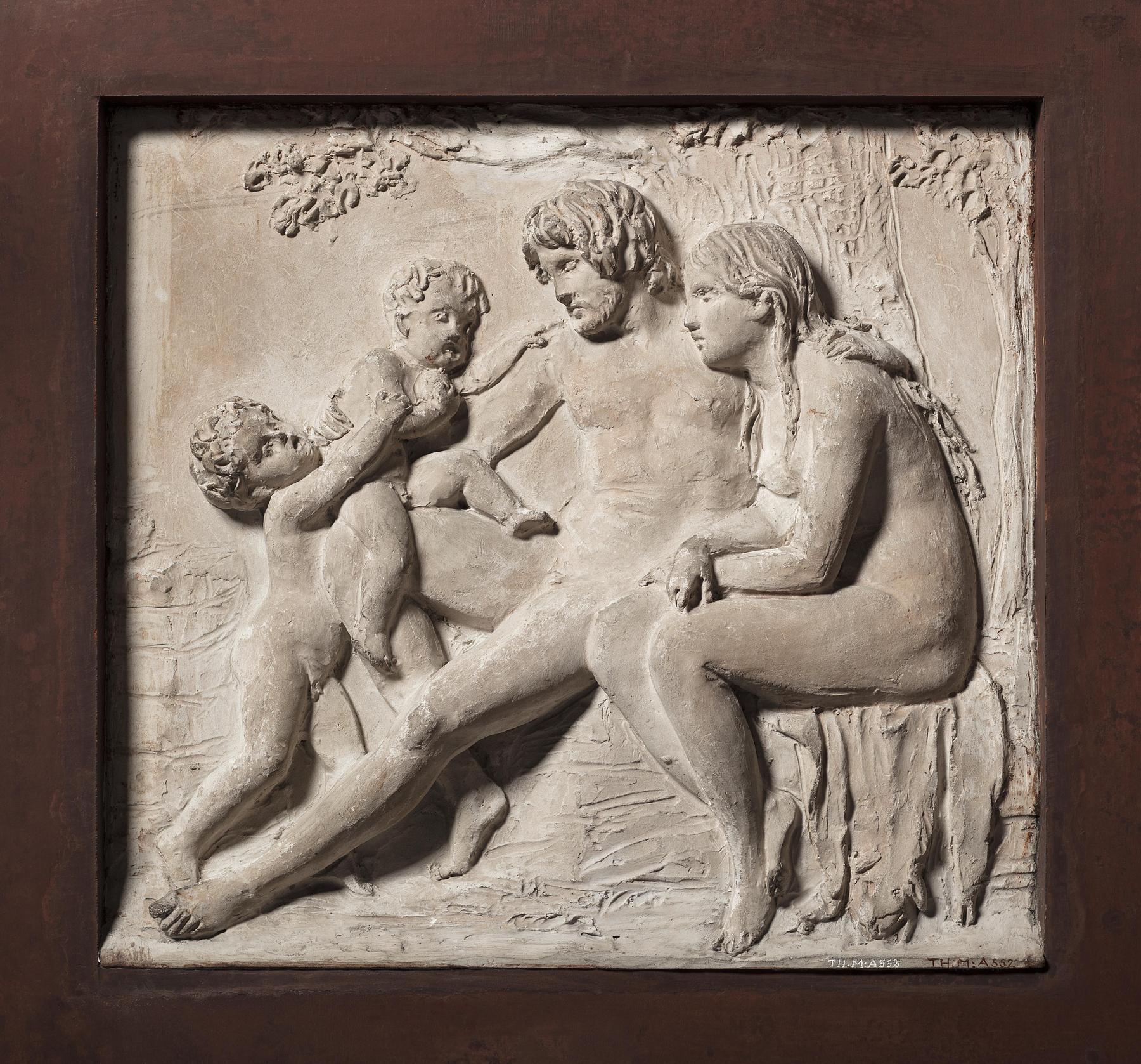 Adam og Eva med Kain og Abel, A552