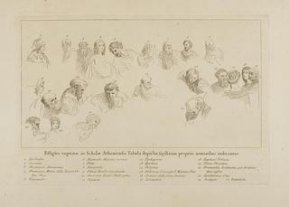 E1070a School of Athens, Supplementary Page with Specification of Persons
