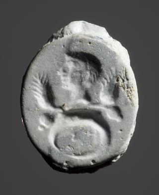 I1064 Portræt af en romersk mand med valmuestængel, kornaks og en fingerring