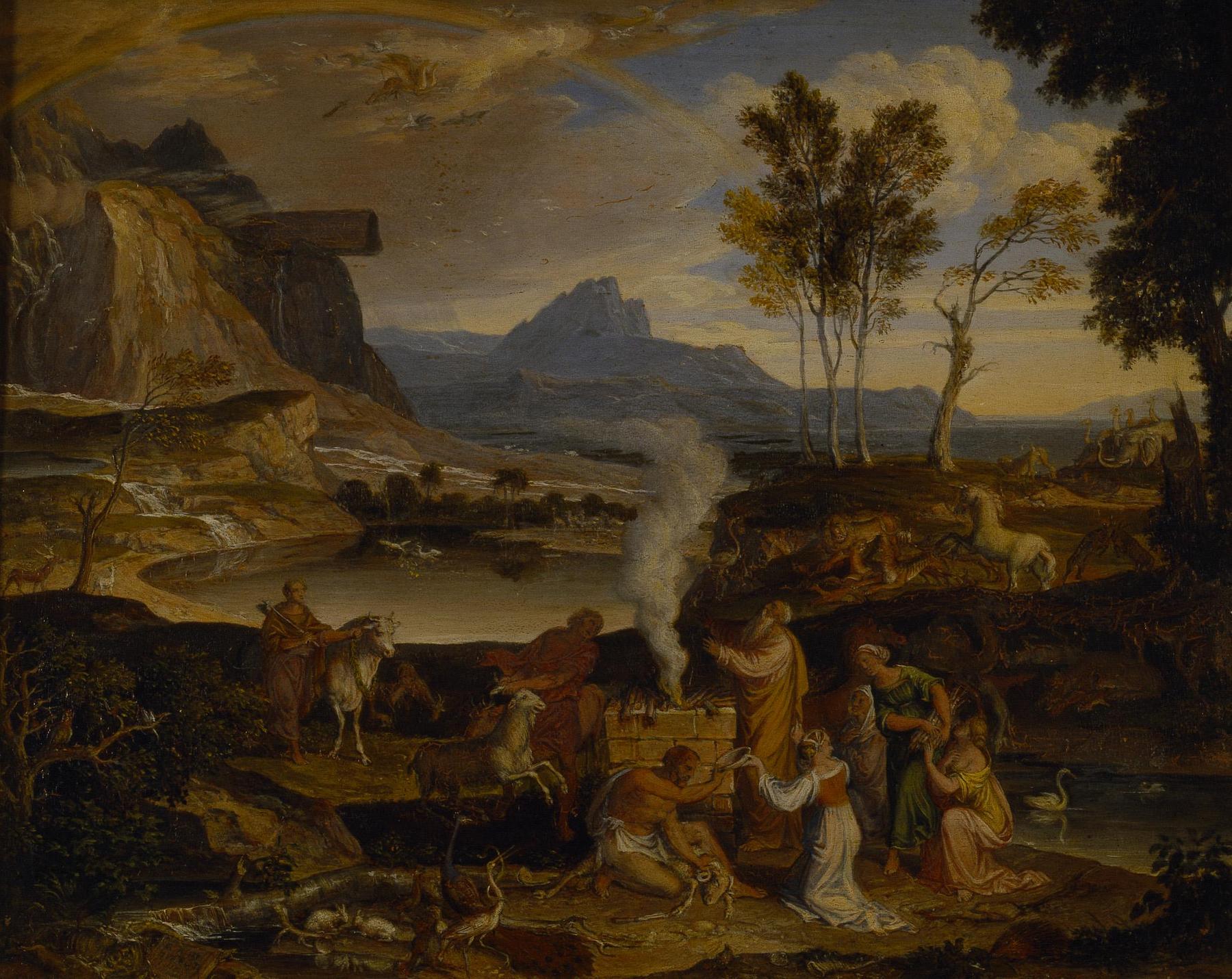 Landscape with Noah's Sacrifice after the Flood, B129