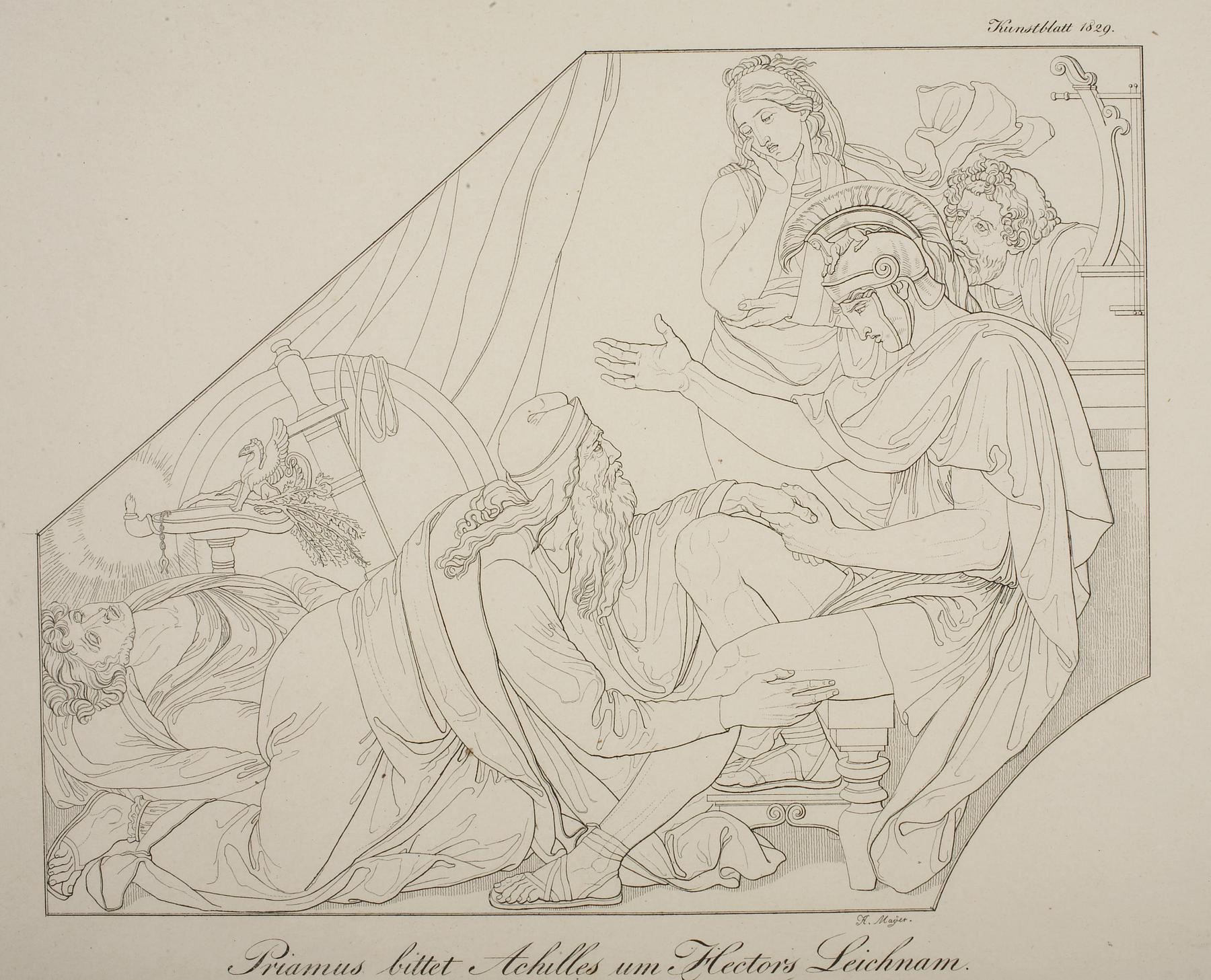 Priam Pleads with Achilles for Hector's Body, E1983