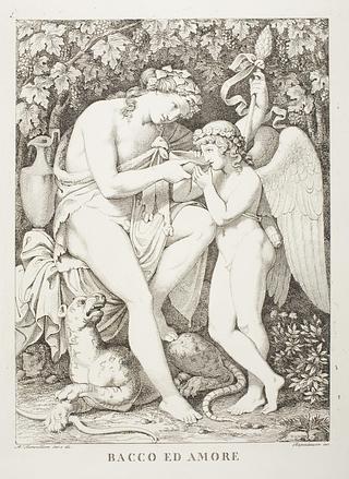 E91 Bacchus Offers Cupid to Drink