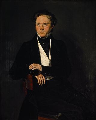 B444 Portrait of the Poet Ludvig Bødcher