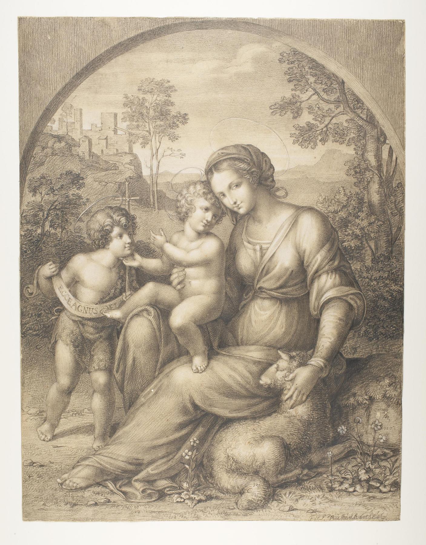 Maria med Jesus og Johannes, D773
