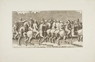 E1756 Procession af romerske ryttere