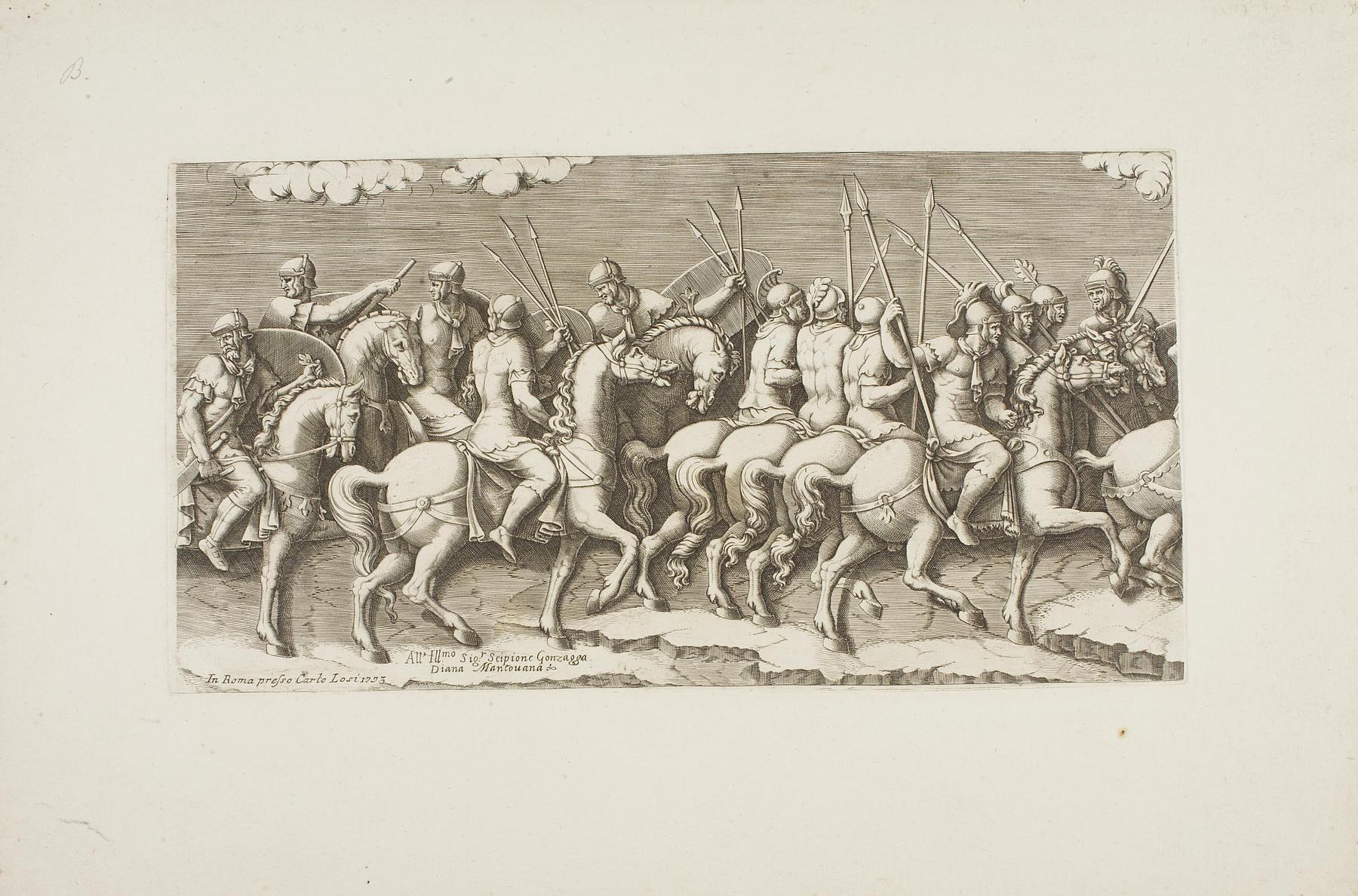 Procession af romerske ryttere, E1756