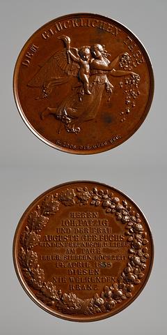 F20 J. Patzig's silver wedding medal