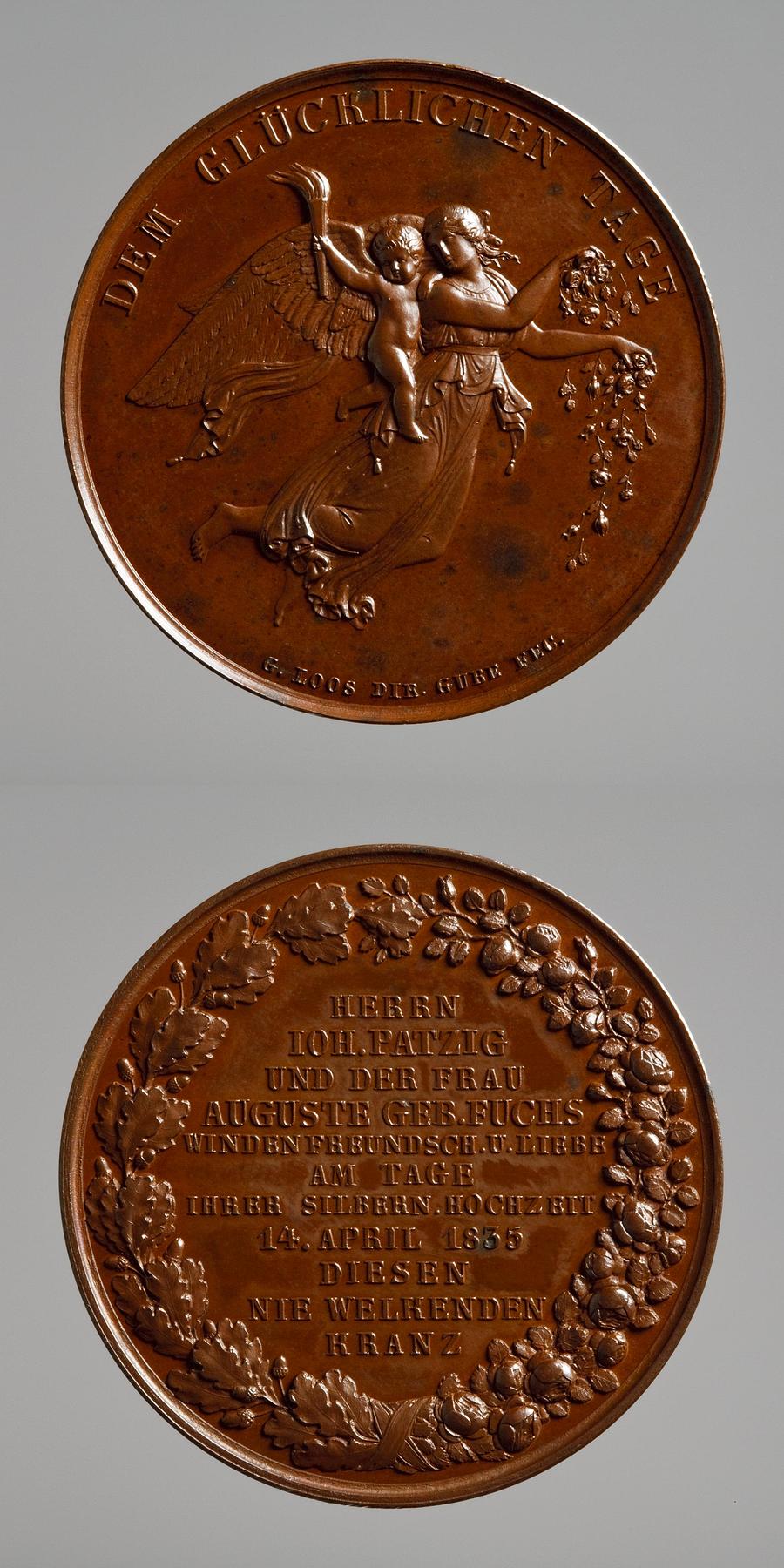 J. Patzig's silver wedding medal, F20