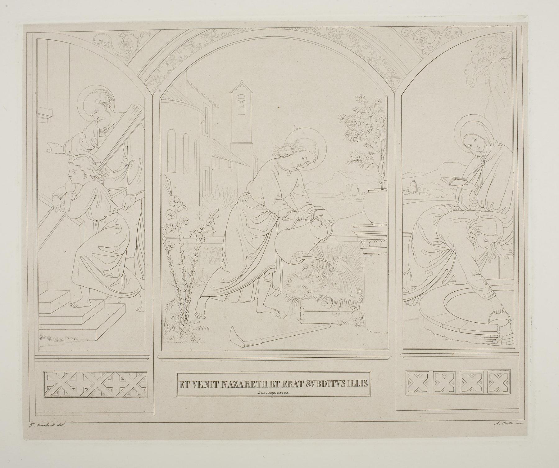 Et venit Nazareth et erat subditus illis (Jesus i Nazareth), triptykon, E2234