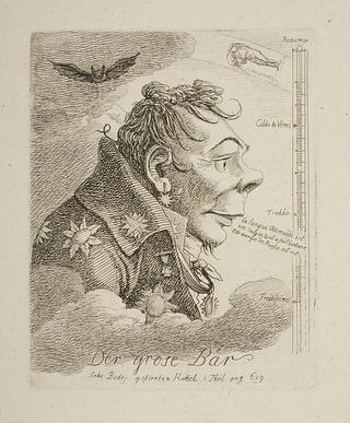 E1994 "Der grose Baer", Caricature of the Russian Count Mattweff (possibly the Painter Fyodor Matveyev)