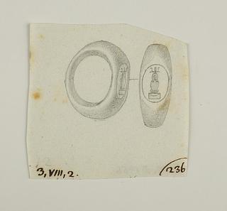 D1456 Ring with Canopic jar