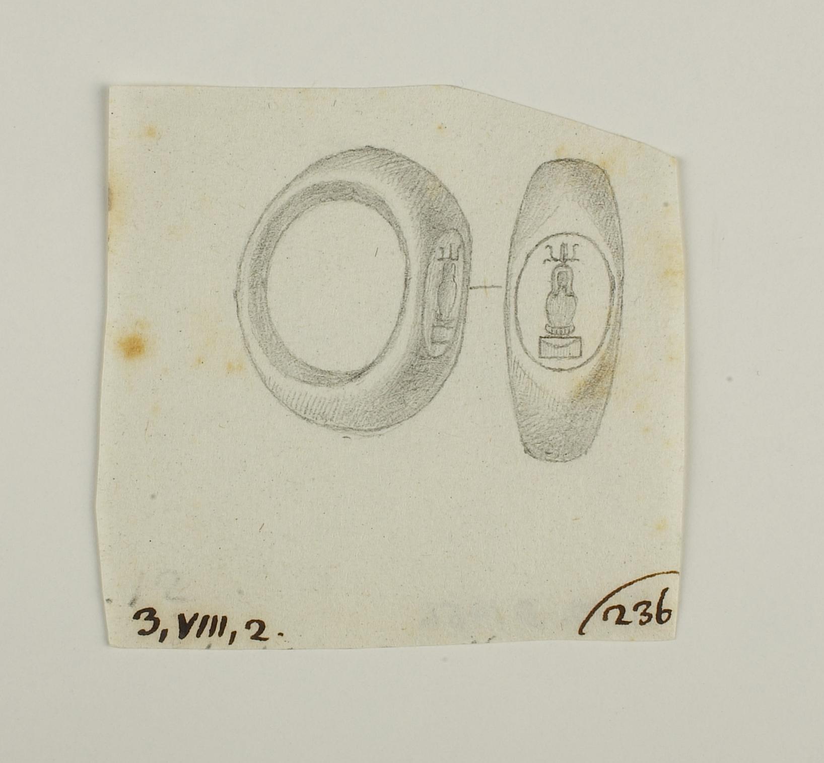 Ring with Canopic jar, D1456